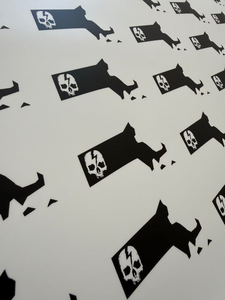 SKULL LOGO STATE STICKERS