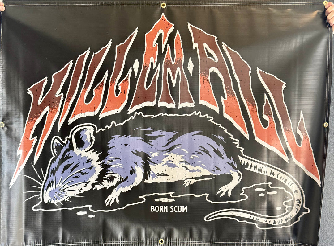 EXTERMINATION BANNER - Born Scum