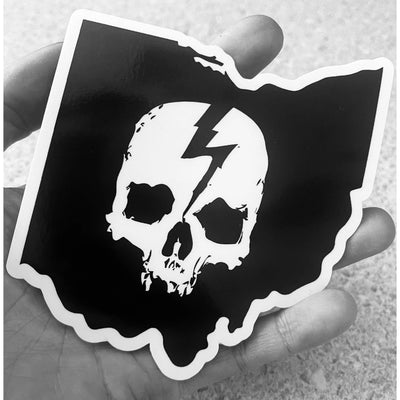 SKULL LOGO STATE STICKERS