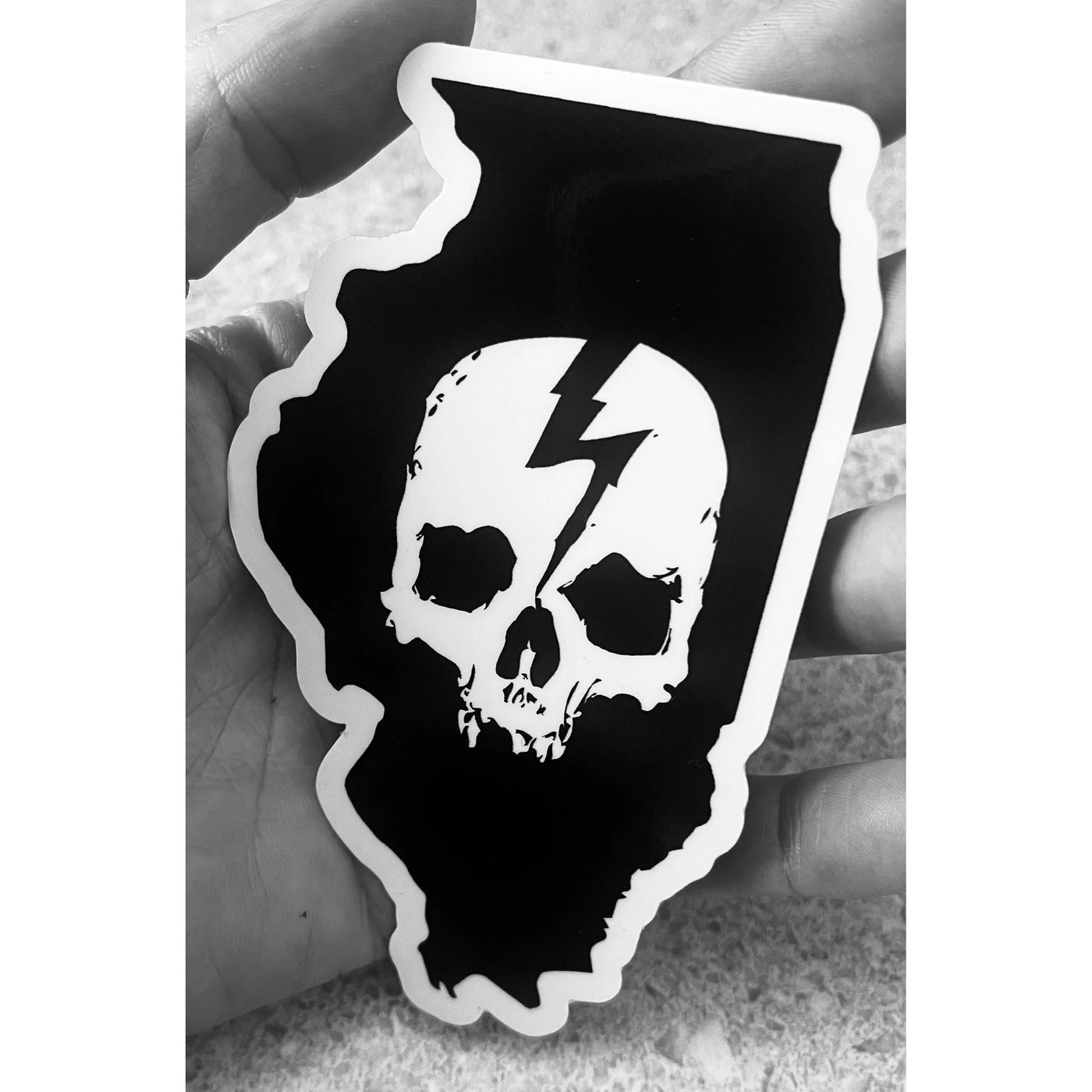 SKULL LOGO STATE STICKERS