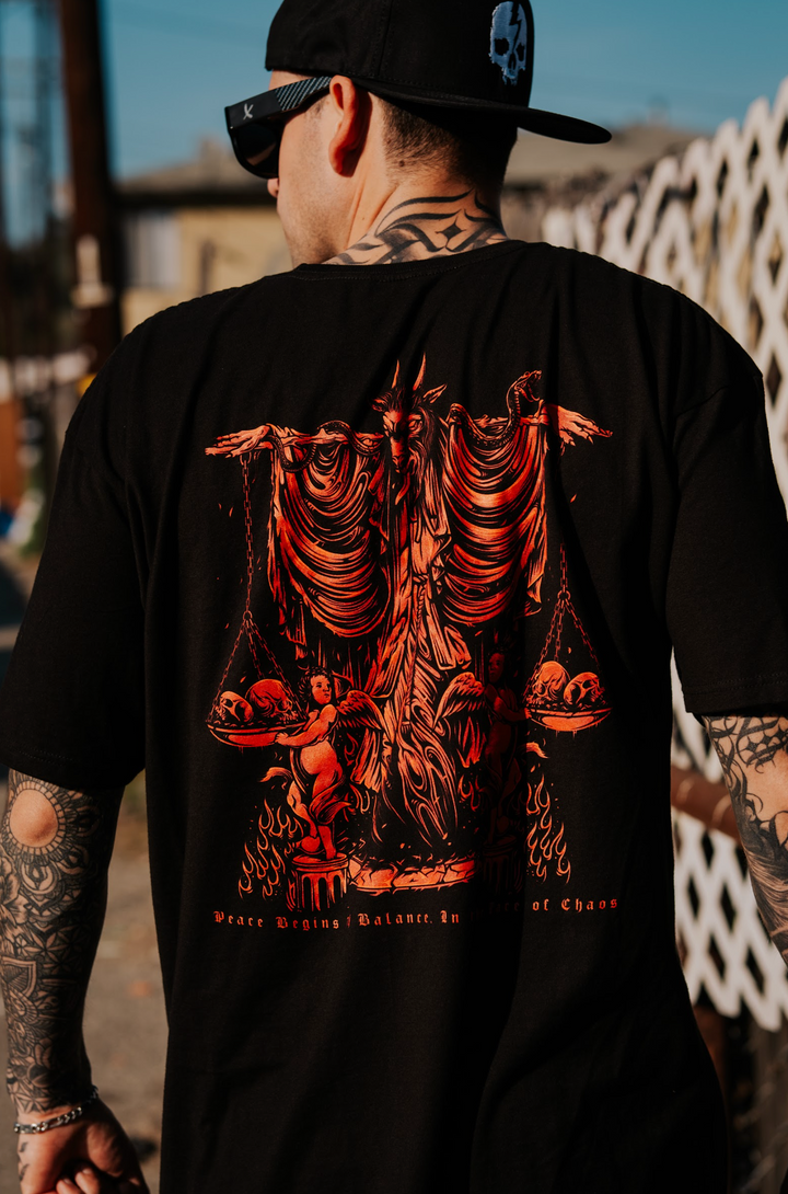 BALANCE IN CHAOS T - SHIRT - Born Scum