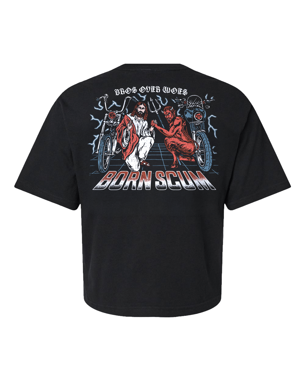 BROS OVER WOES CROP T-SHIRT - Born Scum