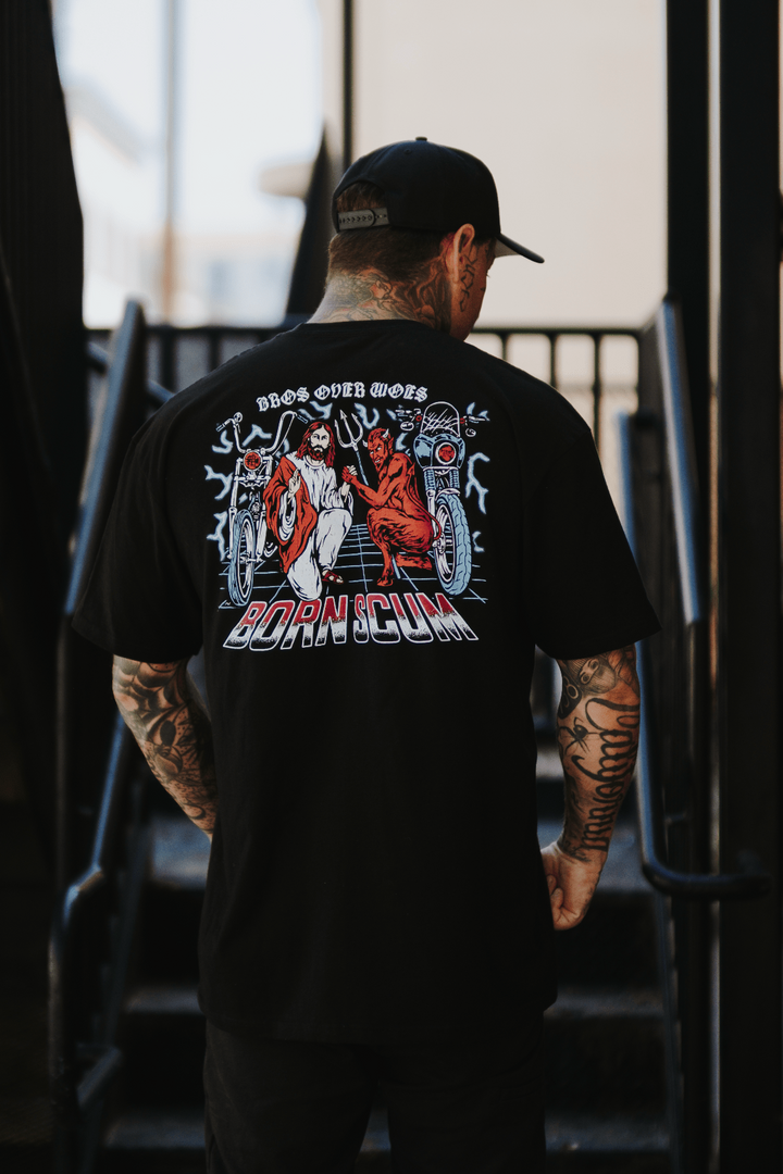 Bros Heavyweight Tee | USA Cotton – Born Scum – Born Scum