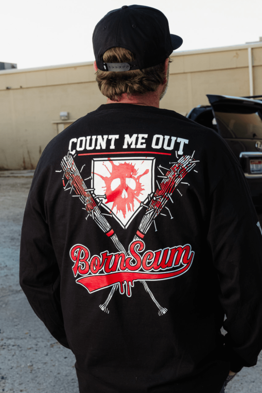 COUNT ME OUT LONG SLEEVE T - SHIRT - Born Scum