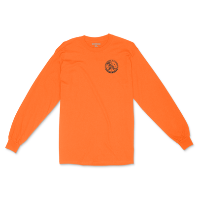 HI - VIS ORANGE LS OVERWORKED T - SHIRT - Born Scum