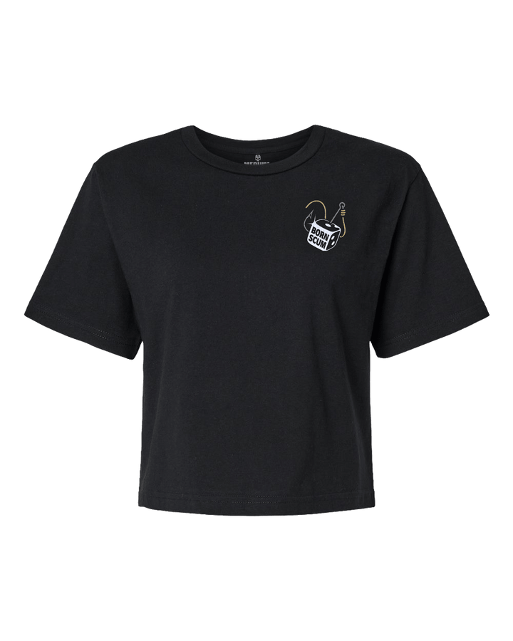 HOOKED ON HURDLES CROP T-SHIRT - Born Scum