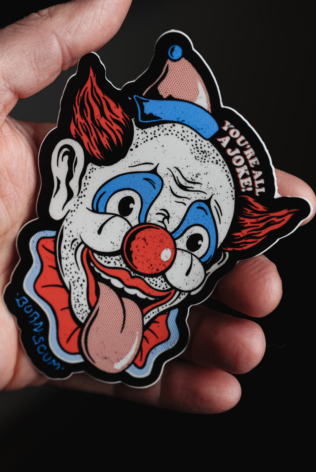JOKE STICKER - Born Scum