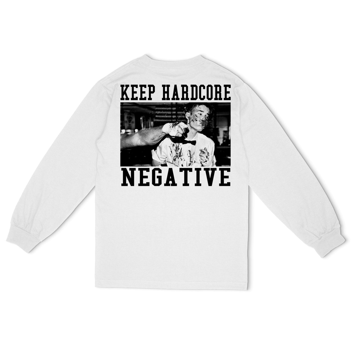 KEEP HARDCORE NEGATIVE LIMITED LONG SLEEVE T - SHIRT - Born Scum