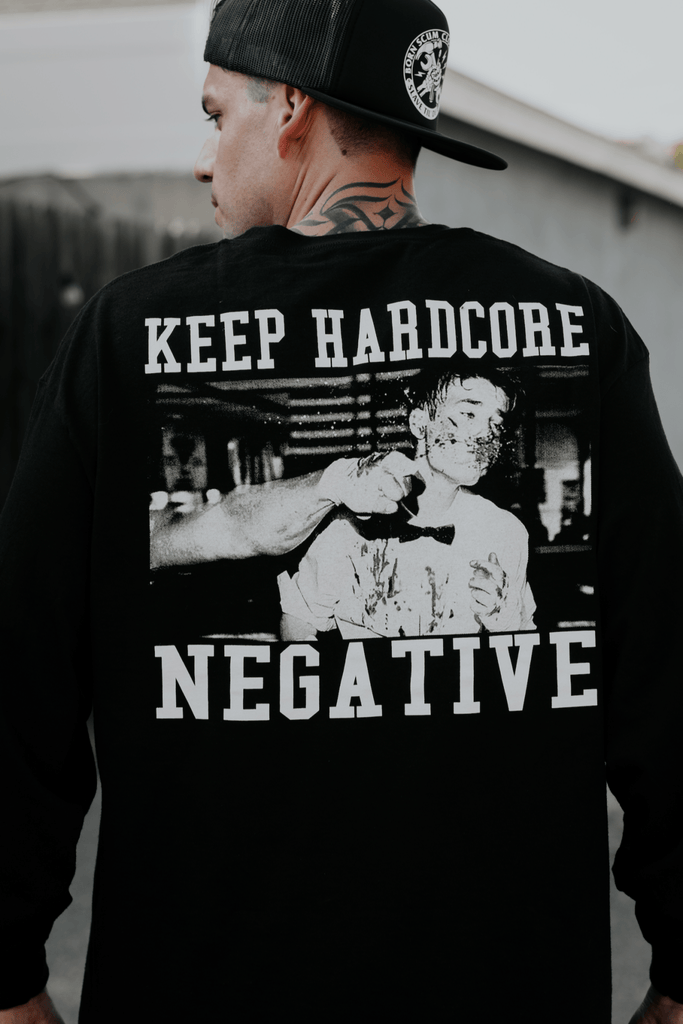 Keep Hardcore Negative Heavyweight Tee | USA Cotton – Born