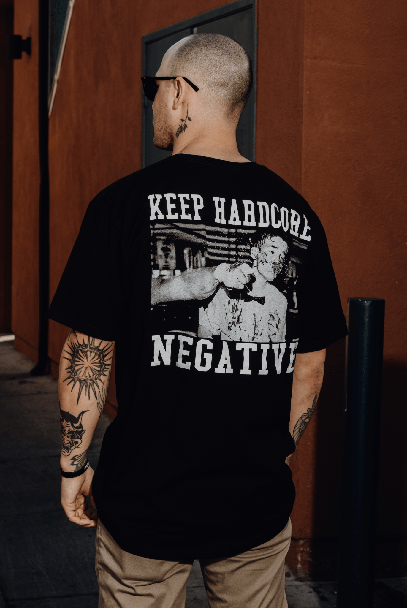 KEEP HARDCORE NEGATIVE T - SHIRT - Born Scum