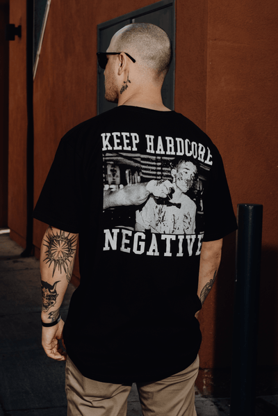 KEEP HARDCORE NEGATIVE T - SHIRT - Born Scum