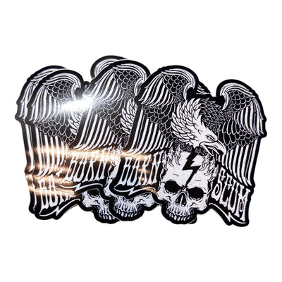 NEVER BACK DOWN STICKER - Born Scum