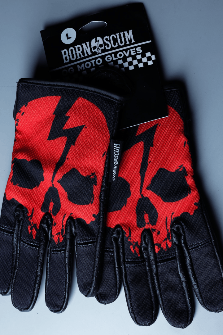 OG MX GLOVES RED - Born Scum