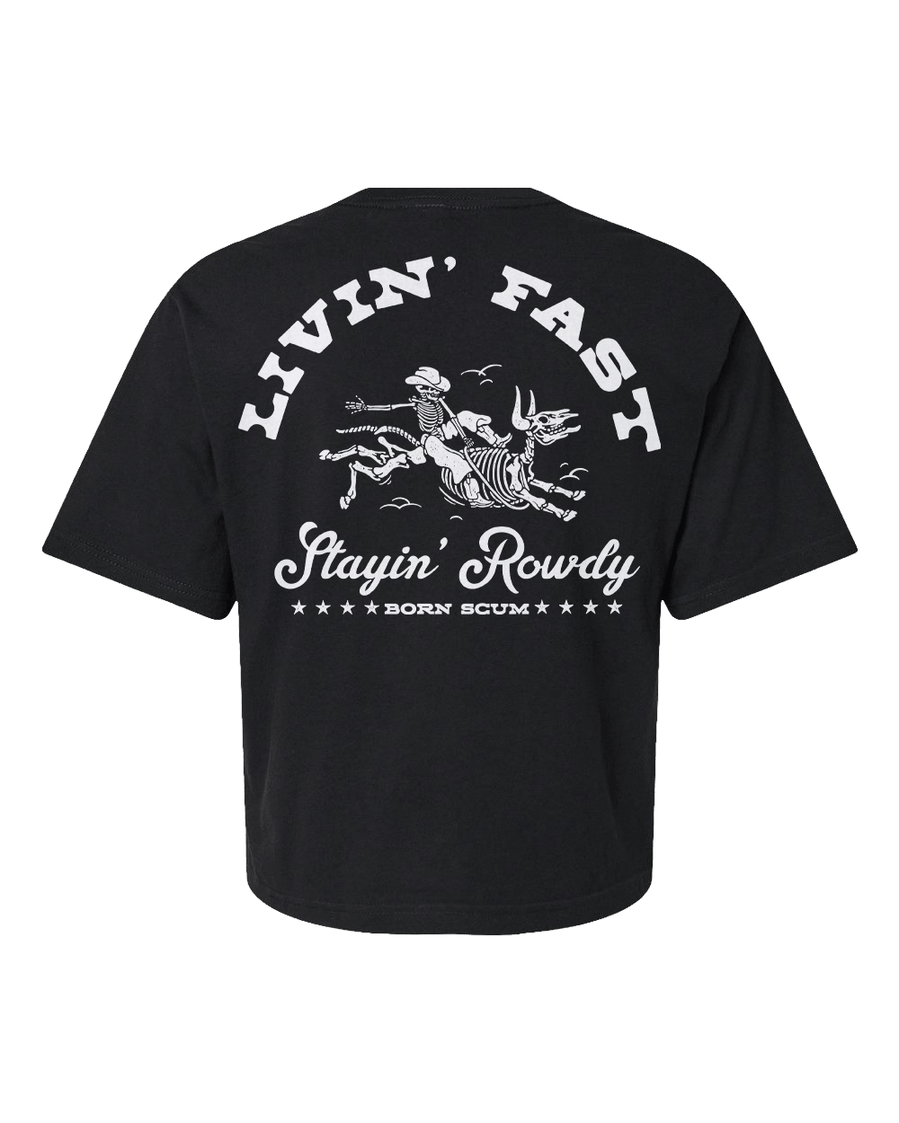 Rowdy Crop T-shirt - Born Scum