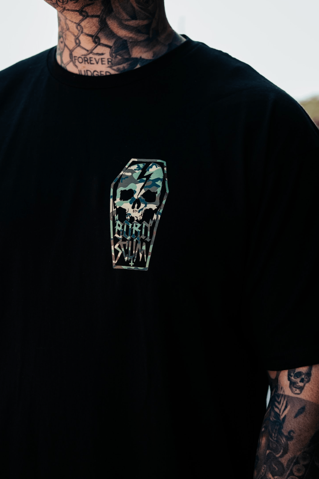 SKULL COFFIN Tシャツ Skull Coffin T-Shirt - 100% Ring-Spun USA Cotton – Born Scum