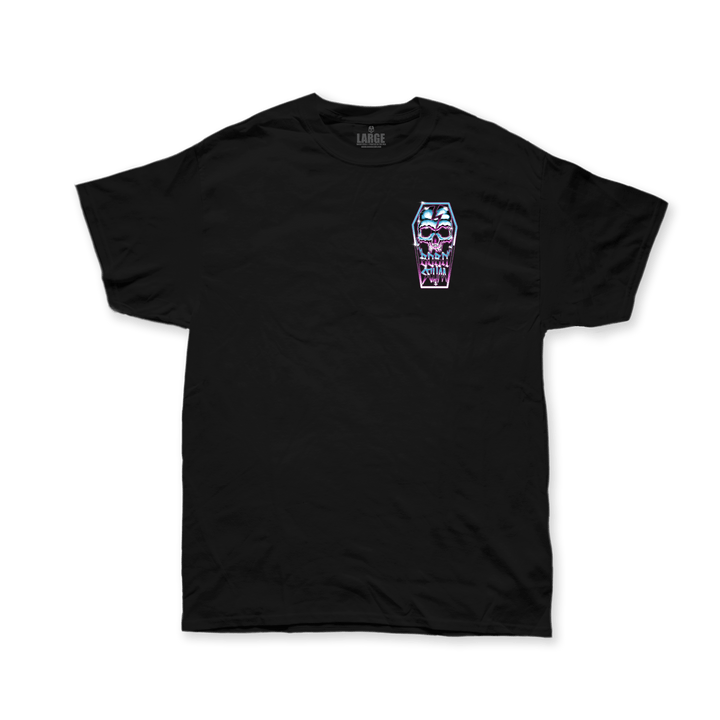 Chrome Skull Coffin Heavyweight Tee | USA Cotton – Born Scum Chrome Skull Coffin Heavyweight Tee | USA Cotton – Born Scum