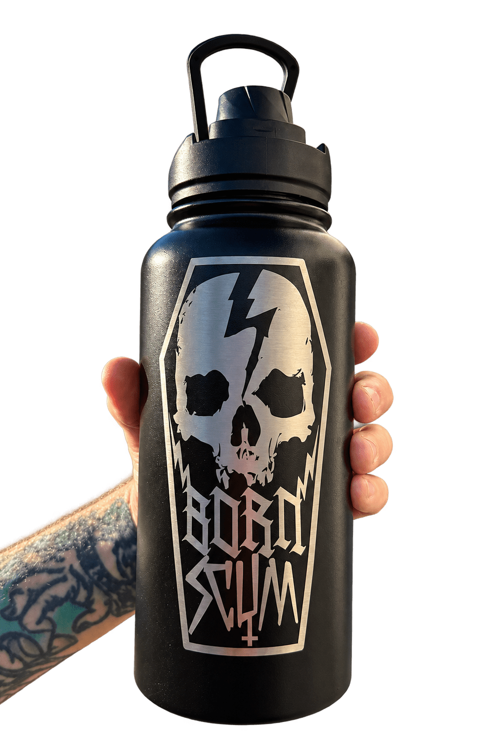 SKULL COFFIN INSULATED 32 oz WATER BOTTLE - Born Scum