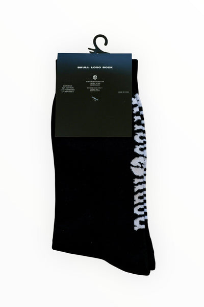 Skull Logo Sock – Blackout - Born Scum