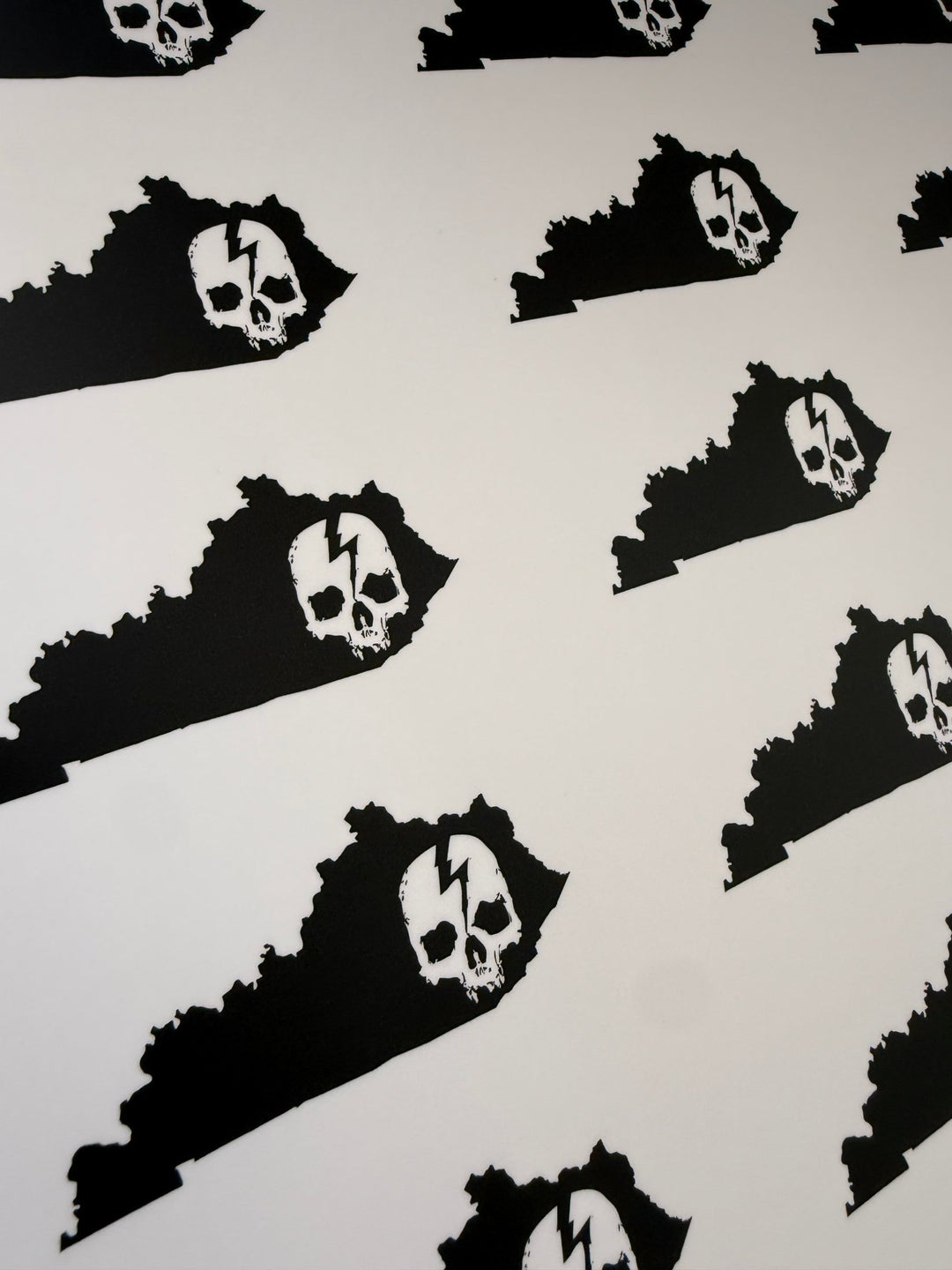 SKULL LOGO STATE STICKERS - Born Scum