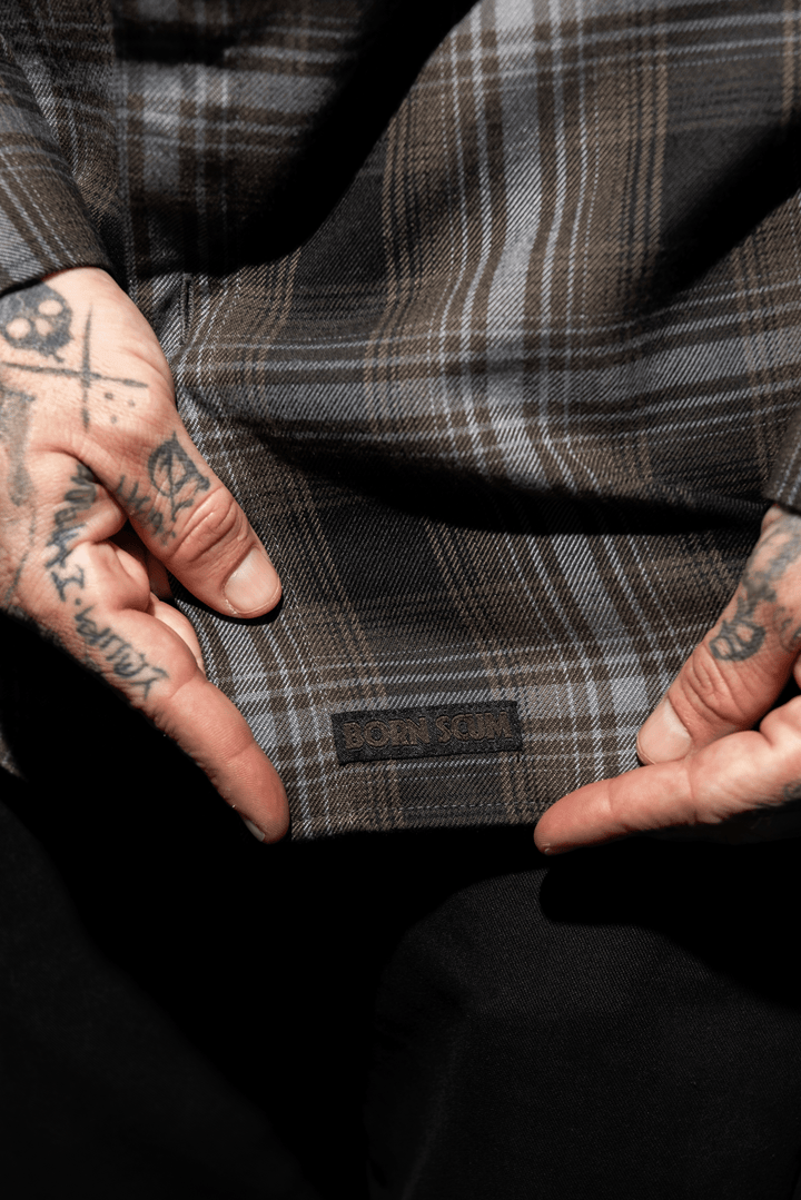 THE BURN OUT FLANNEL - Born Scum