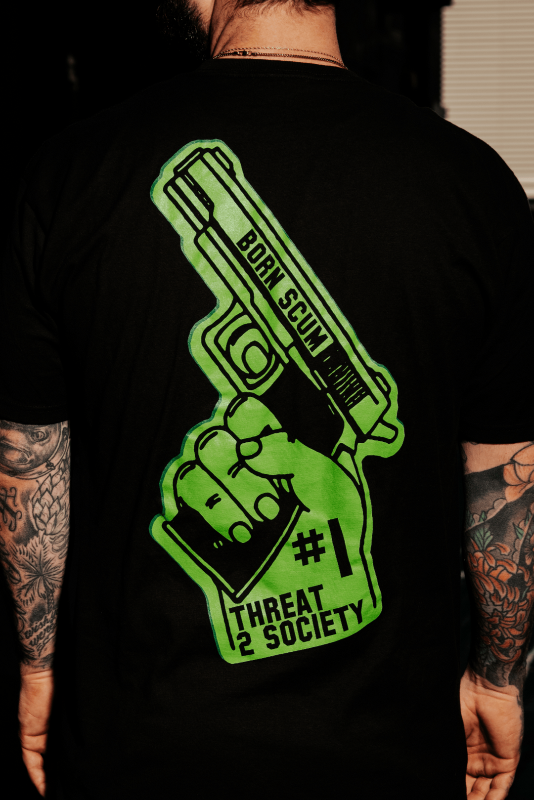 THREAT TO SOCIETY T - SHIRT - Born Scum