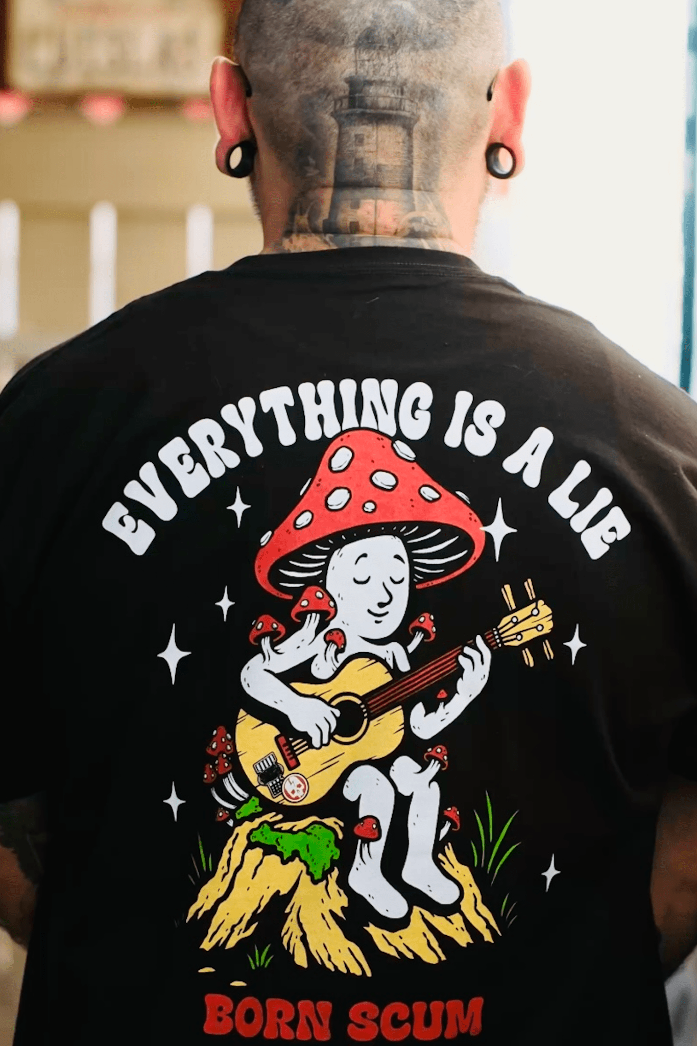 Tripped Out Heavyweight Tee | USA Cotton – Born Scum – Born Scum