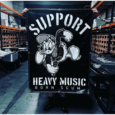 SUPPORT HEAVY MUSIC BANNER - Born Scum Clothing Co