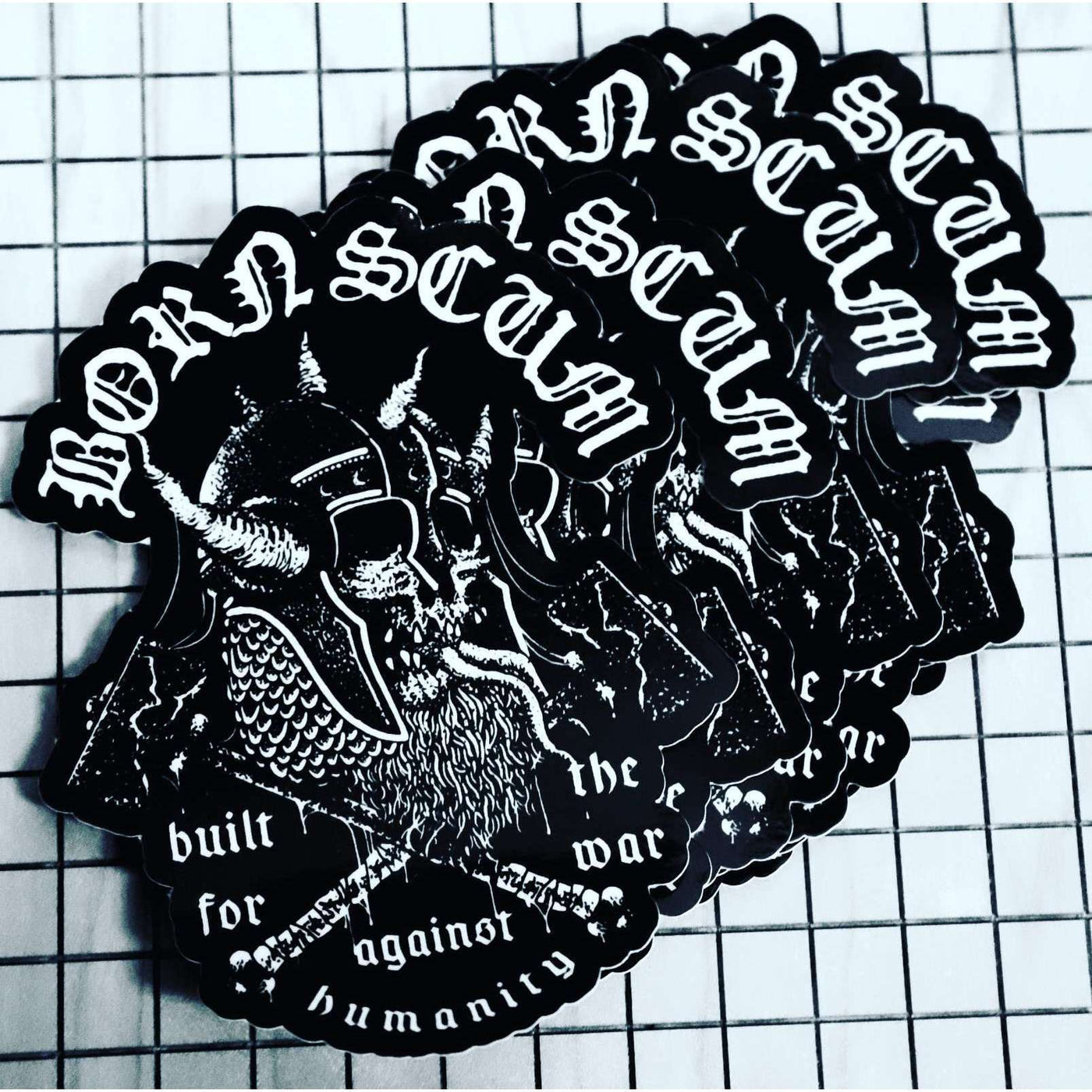 BUILT FOR WAR STICKER - Born Scum Clothing Co