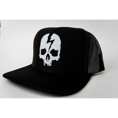 TRUCKER SKULL LOGO HAT - Born Scum Clothing Co