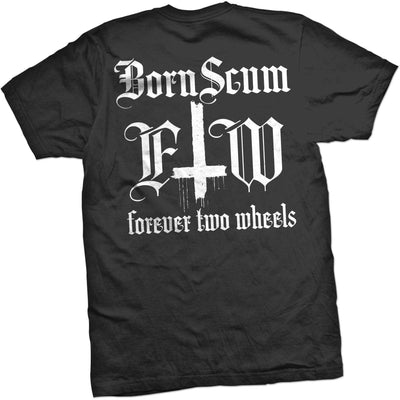 FOREVER TWO WHEELS T-SHIRT - Born Scum Clothing Co
