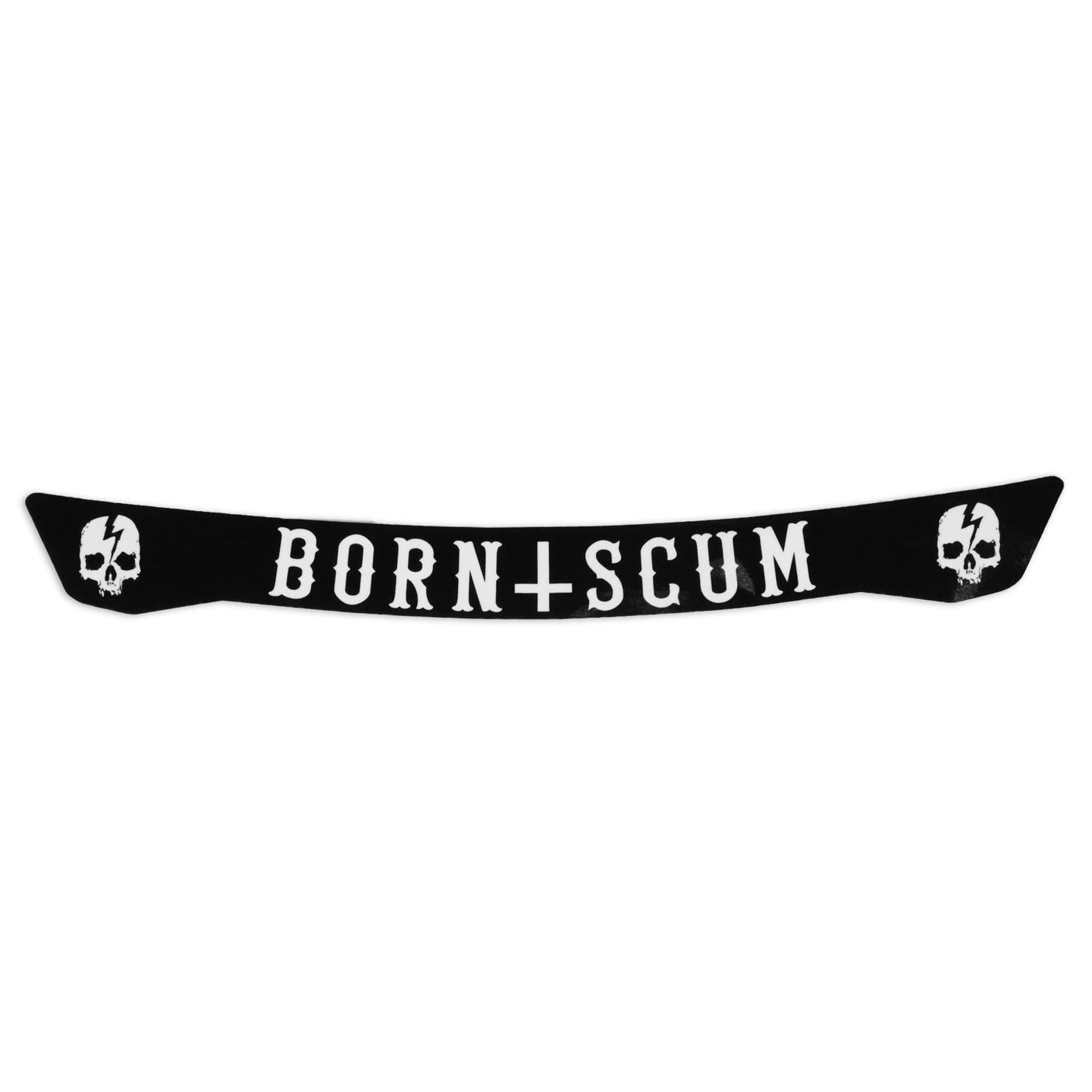 INVERTED LOGO HELMET VISOR - Born Scum Clothing Co