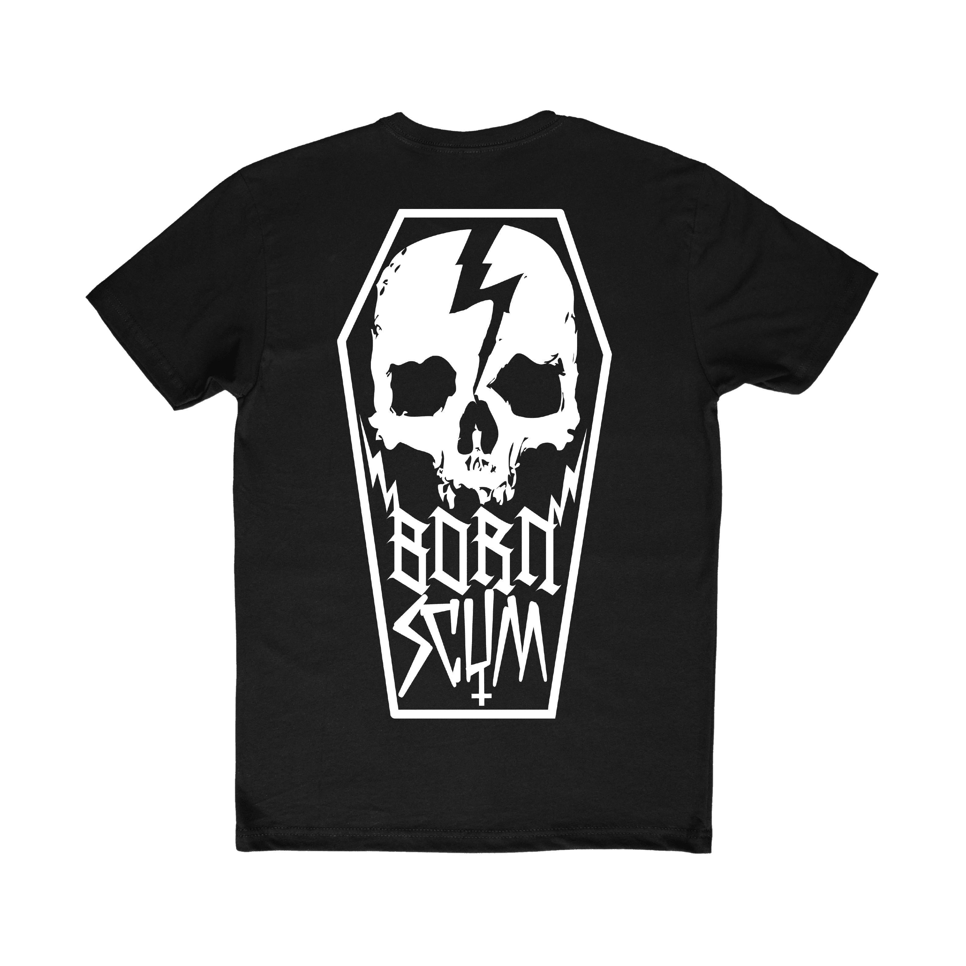 Skull Coffin T-Shirt - 100% Ring-Spun USA Cotton – Born Scum