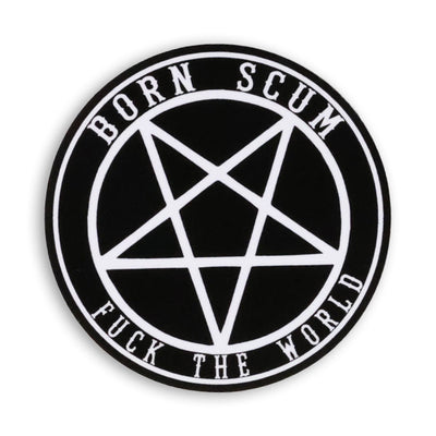 BORN SCUM PENTAGRAM STICKER - Born Scum Clothing Co