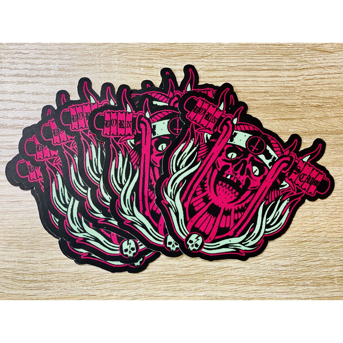 HELL RIDE STICKER - Born Scum Clothing Co