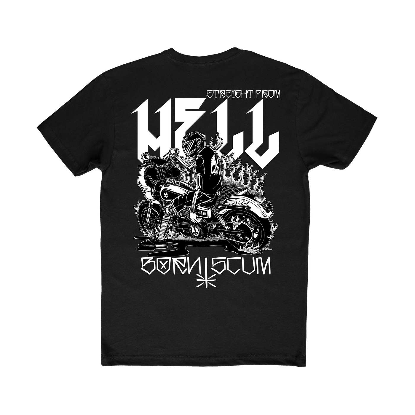 Straight From Hell T-shirt - Born Scum Clothing Co