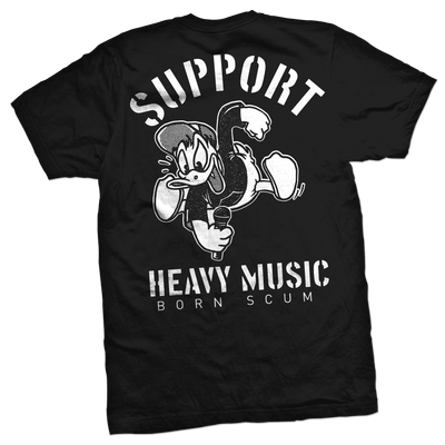 SUPPORT HEAVY MUSIC T-SHIRT - Born Scum Clothing Co
